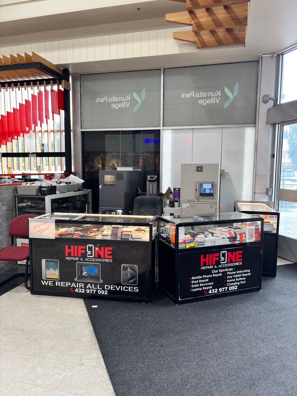 HiFone repair kiosk at Kurralta Park Village